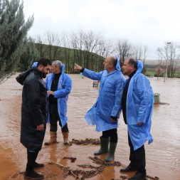 Başkan Aksoy sahada incelemelerde bulundu