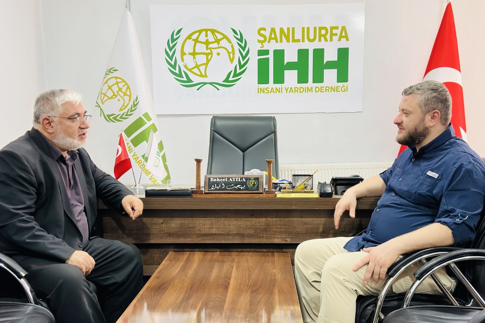 Suriye Haseke Vali Yardımcısı Ahmed El-Hilali, Şanlıurfa İHH’yı ziyaret etti