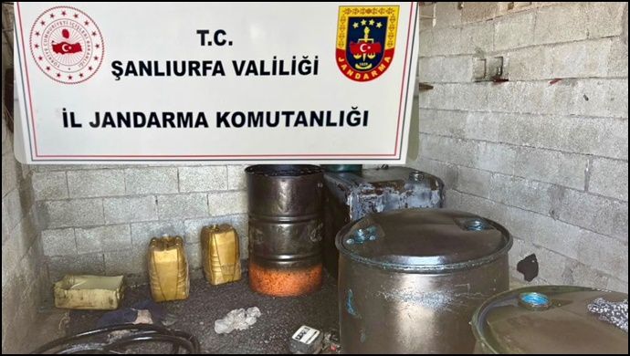Şanlıurfa’da 1 Ton 650 Litre Kaçak Akaryakıt Ele Geçirildi