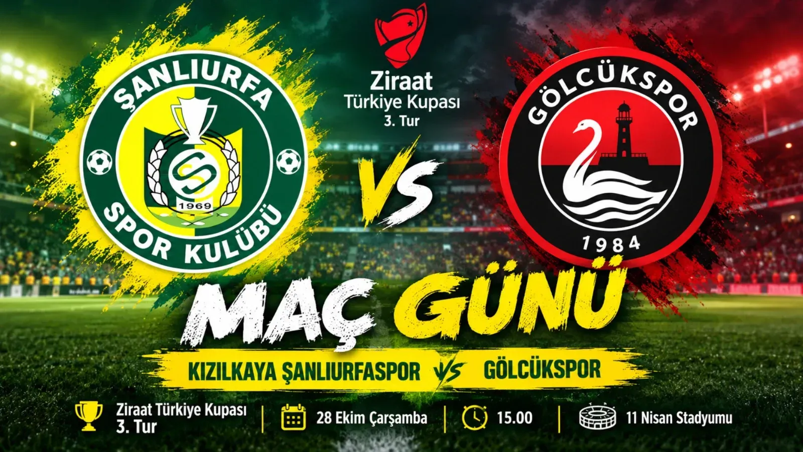 Şanlıurfaspor, Türkiye Kupası’nda Gölcükspor’u Ağırlıyor